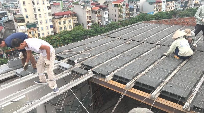 Dịch vụ Làm sàn bê tông nhẹ Xuân mai uy tín giá rẻ 4 San be tong nhe Xuan Mai 1