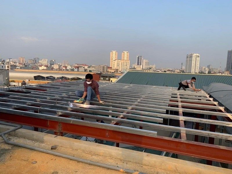 Dịch vụ làm sàn bê tông nhẹ SPORTS giá Rẻ uy tín 3 khung san be tong sieu nhe