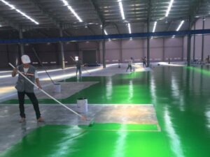 Thi công Sơn sàn EPOXY , Sơn sàn công nghiệp giá Rẻ - uy tín