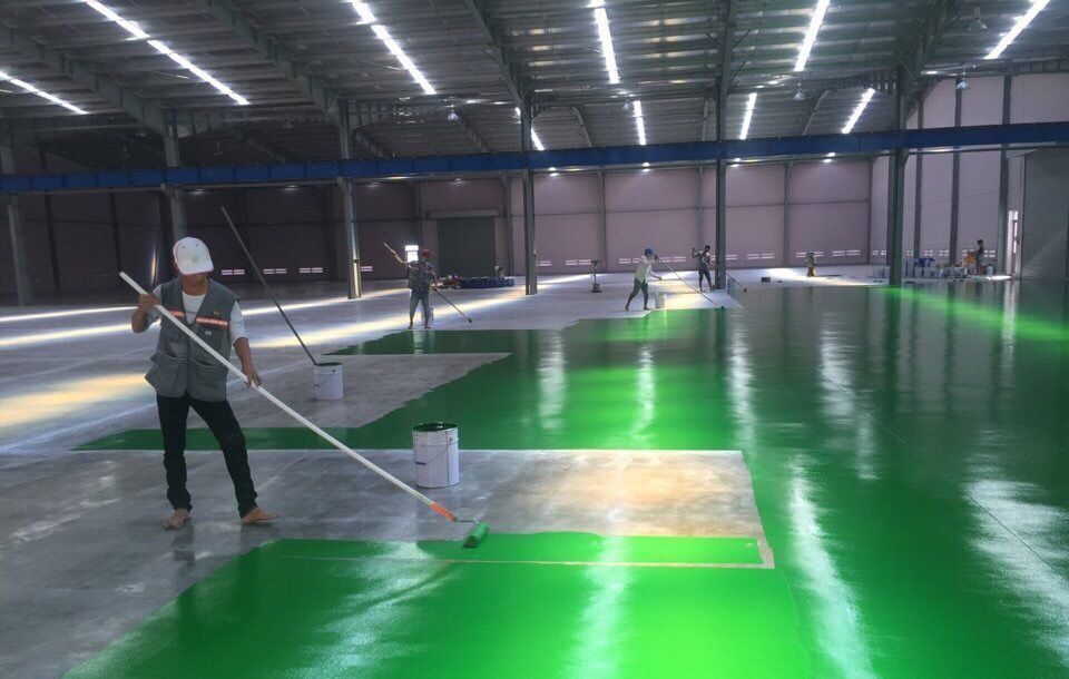 Thi công Sơn sàn EPOXY , Sơn sàn công nghiệp giá Rẻ - uy tín